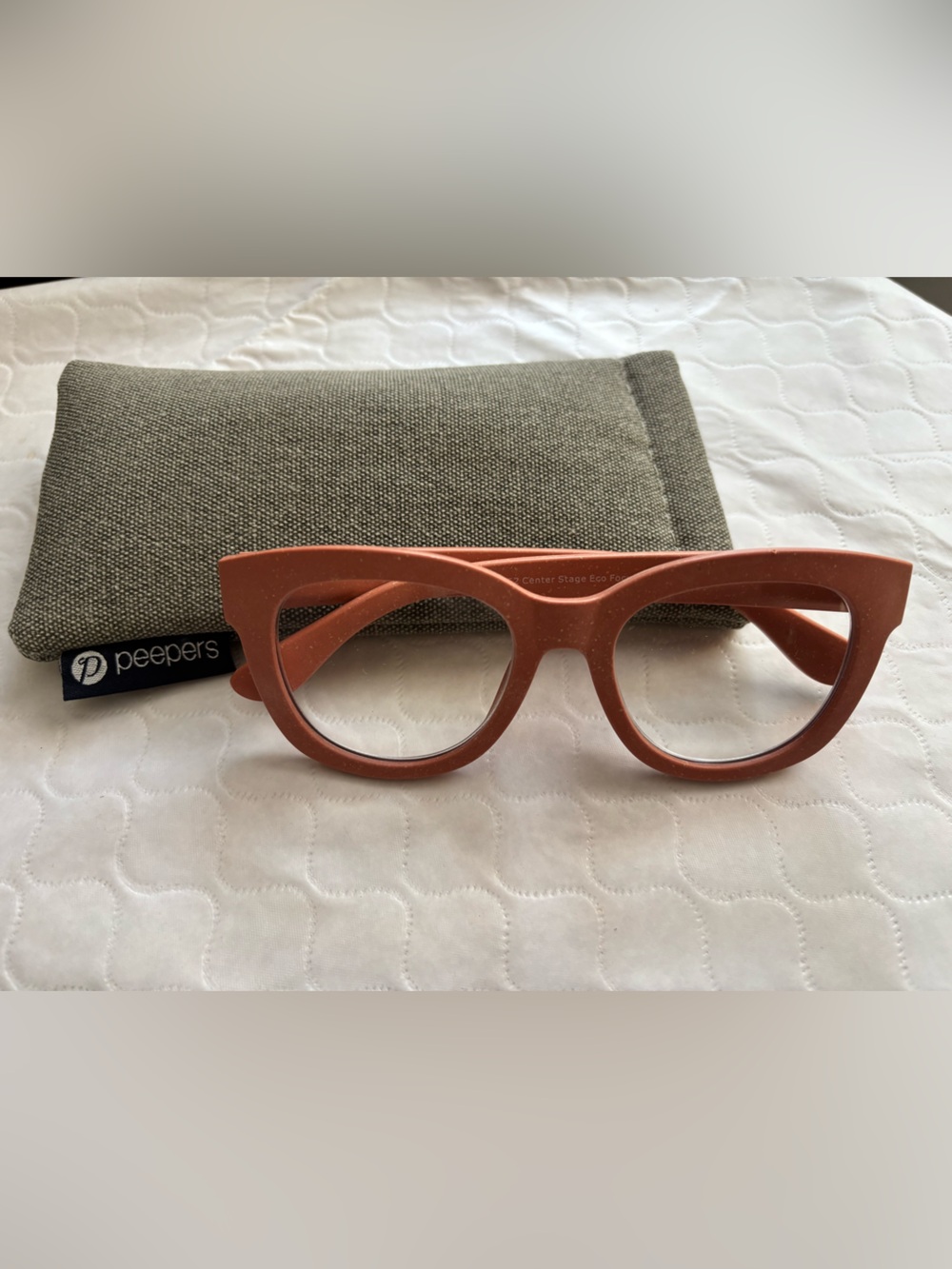 Peepers Women's Coral Cat-Eye Reading Glasses 1.5x strength